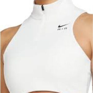 Nike Cream Sleeveless Top with Zipper